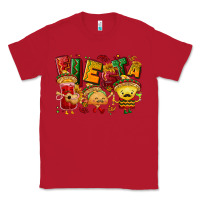 Red Fiesta with taco, nacho, souce Classic Tee - NancyCooperArtShop