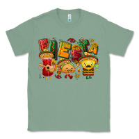 Sage Fiesta with taco, nacho, souce Classic Tee - NancyCooperArtShop