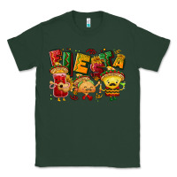 Sports Green Fiesta with taco, nacho, souce Classic Tee - NancyCooperArtShop