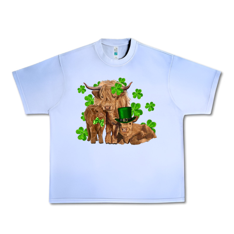 St Patrick's Day Cow Family Urban Heavy Tee by RanaPortraitStore | Teevron
