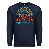 Navy happy mother's day rainbow Premium Sweatshirt - Artiststas