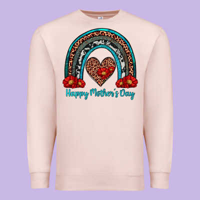 Happy Mother's Day Rainbow Premium Sweatshirt Designed By Artiststas