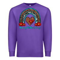 Purple happy mother's day rainbow Premium Sweatshirt - Artiststas