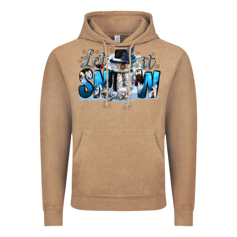 Let It Snow Vintage Hoodie by CowGirlArtShop | Teevron