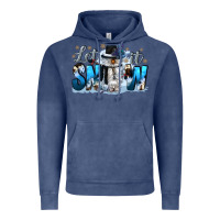 Vintage Denim let it snow Vintage Hoodie - CowGirlArtShop