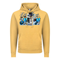 Vintage Mustard let it snow Vintage Hoodie - CowGirlArtShop