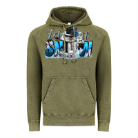 Vintage Olive let it snow Vintage Hoodie - CowGirlArtShop