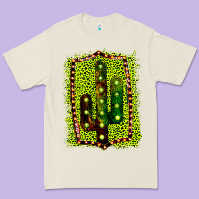 Cactus Leopard Frame Premium Tee Designed By Bettercallsaul