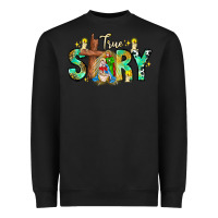 Black True Story Heavyweight Sweatshirt - CowhideDigitalArt