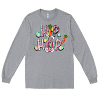 Heather Grey Hip hop Easter Long Sleeve Tee - CowGirlArtShop