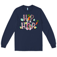 Navy Hip hop Easter Long Sleeve Tee - CowGirlArtShop