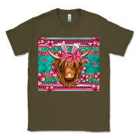 Army Green easter longhaired cow Classic Tee - Jasminsmagicworld