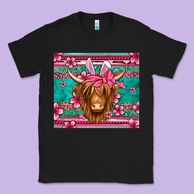Easter Longhaired Cow Classic Tee Designed By Jasminsmagicworld