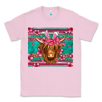 Bubblegum Pink easter longhaired cow Classic Tee - Jasminsmagicworld