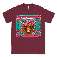 Burgundy easter longhaired cow Classic Tee - Jasminsmagicworld