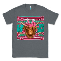 Charcoal Heather easter longhaired cow Classic Tee - Jasminsmagicworld