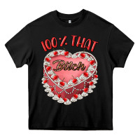 Black 100 that bitch Heavy Core Tee - Artiststas