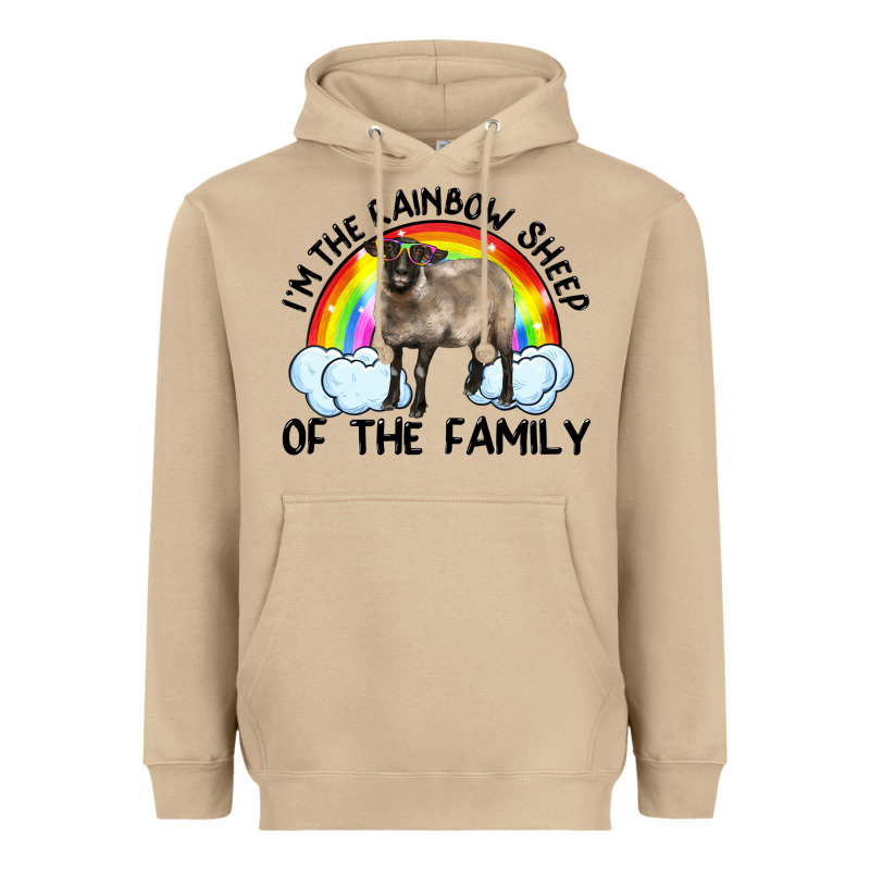 I'm The Rainbow Sheep Of The Family Suffolk Sheep Black Face Sheep Heavyweight Hoodie by Artiststas | Teevron