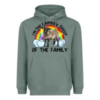 Sage i'm the rainbow sheep of the family suffolk sheep black face sheep Heavyweight Hoodie - Artiststas
