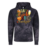 Cloud Black eat drink and be thankful Vintage Hoodie - CowGirlArtShop