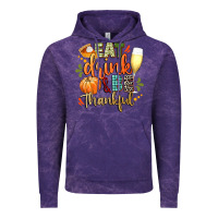 Cloud Purple eat drink and be thankful Vintage Hoodie - CowGirlArtShop