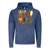 Vintage Denim eat drink and be thankful Vintage Hoodie - CowGirlArtShop