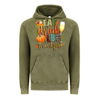 Vintage Olive eat drink and be thankful Vintage Hoodie - CowGirlArtShop