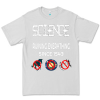 Dove Grey Science Ruining Everything Since 1543 Aliens Premium Tee - minhPixels