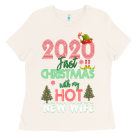 Bone 2020 First Christmas With My Hot New Wife Ladies Tee - Bettercallsaul