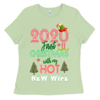 Matcha 2020 First Christmas With My Hot New Wife Ladies Tee - Bettercallsaul