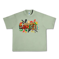 Oil Green cinco de mayo barber Urban Heavy Tee - CowGirlArtShop