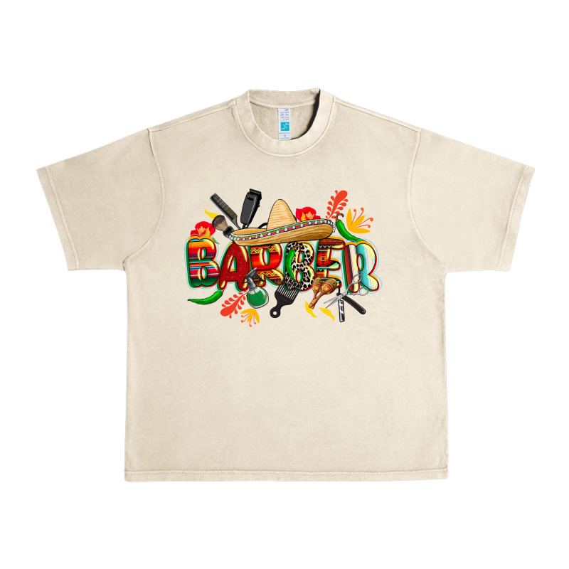 Cinco De Mayo Barber Urban Heavy Tee by CowGirlArtShop | Teevron