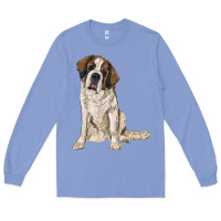 Colony Blue saint bernard Long Sleeve Tee - RanaPortraitStore