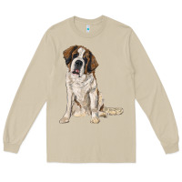 Mushroom saint bernard Long Sleeve Tee - RanaPortraitStore