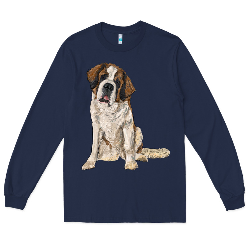 Saint Bernard Long Sleeve Tee by RanaPortraitStore | Teevron
