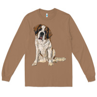 Toasted Coconut saint bernard Long Sleeve Tee - RanaPortraitStore