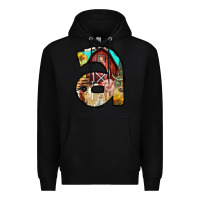 Black farm life alphabet lowercase letters a Premium Hoodie - BundleAndBundleShop