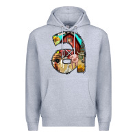 Heather Grey farm life alphabet lowercase letters a Premium Hoodie - BundleAndBundleShop