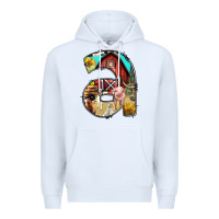 White farm life alphabet lowercase letters a Premium Hoodie - BundleAndBundleShop