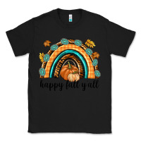Black Happy Fall Y'all Classic Tee - texasbilliewilder