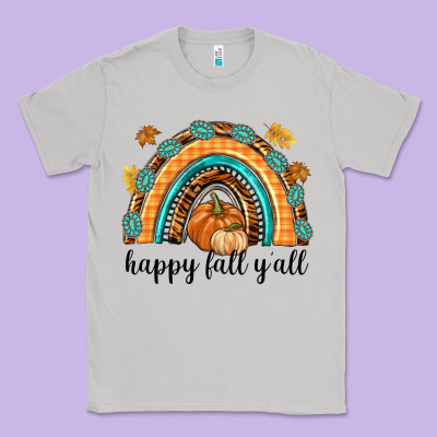 Happy Fall Y'all Classic Tee Designed By Texasbilliewilder
