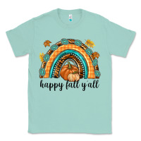Seafoam Happy Fall Y'all Classic Tee - texasbilliewilder