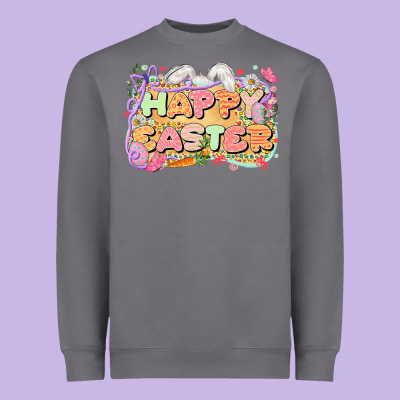 Happy Easter Heavyweight Sweatshirt Designed By Lillyallendesigns