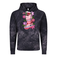 Cloud Black pink christmas socks Vintage Hoodie - CowGirlArtShop