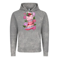 Cloud Rock pink christmas socks Vintage Hoodie - CowGirlArtShop