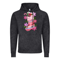 Vintage Black pink christmas socks Vintage Hoodie - CowGirlArtShop