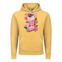 Vintage Mustard pink christmas socks Vintage Hoodie - CowGirlArtShop