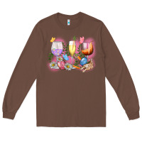 Chestnut Easter wine glasses  Easter Day Long Sleeve Tee - CowGirlArtShop