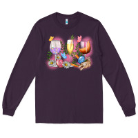 Easter Wine Glasses  Easter Day Long Sleeve Tee | Teevron