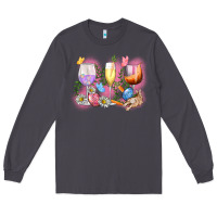 Smoke Easter wine glasses  Easter Day Long Sleeve Tee - CowGirlArtShop